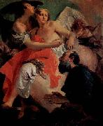 Giovanni Battista Tiepolo Abraham und die Engel, Pendant zu  Hagar und Ismael painting